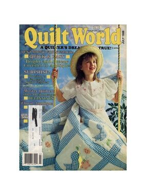 Quilt World Magazine July 1988 House of White Birches Single Issue Magazine